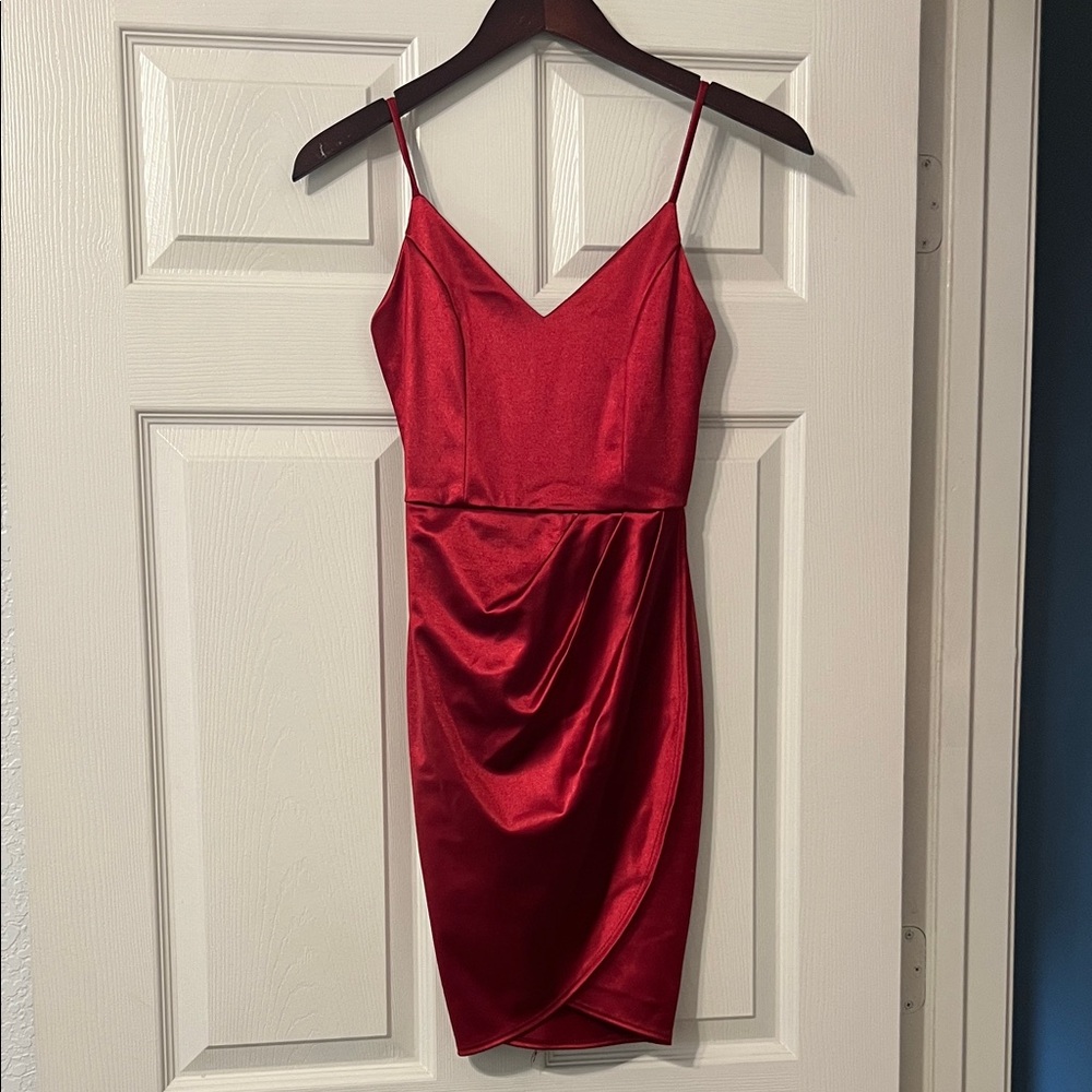 Lulu's Vibrant Red Mini Dress